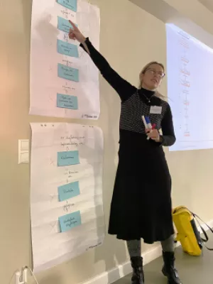 BeratungsCamp zur Arbeit mit strukturierten Daten in der Restaurierungs- und Konservierungsdokumentation. Foto: Louise Tharandt, CC-BY SA 4.0.